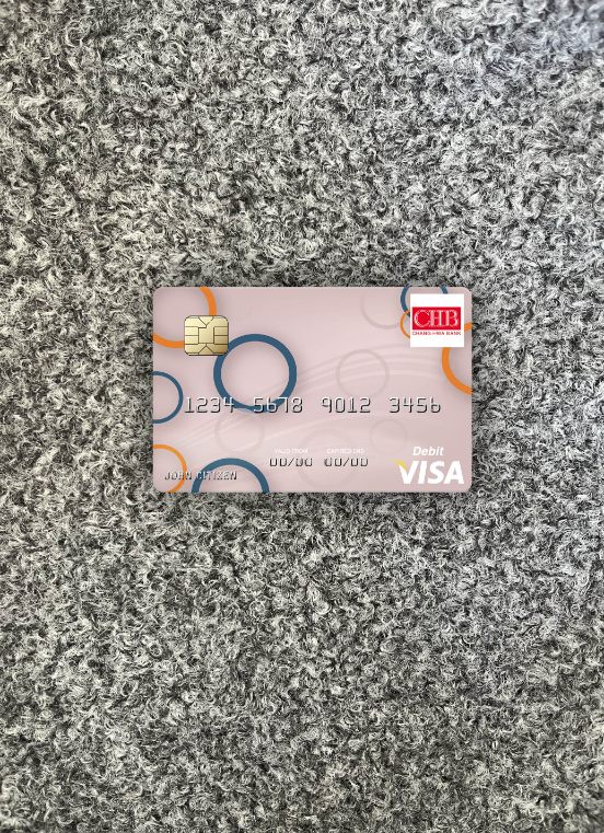 Download Taiwan Chang Hwa Bank visa debit card photolook front Photoshop template